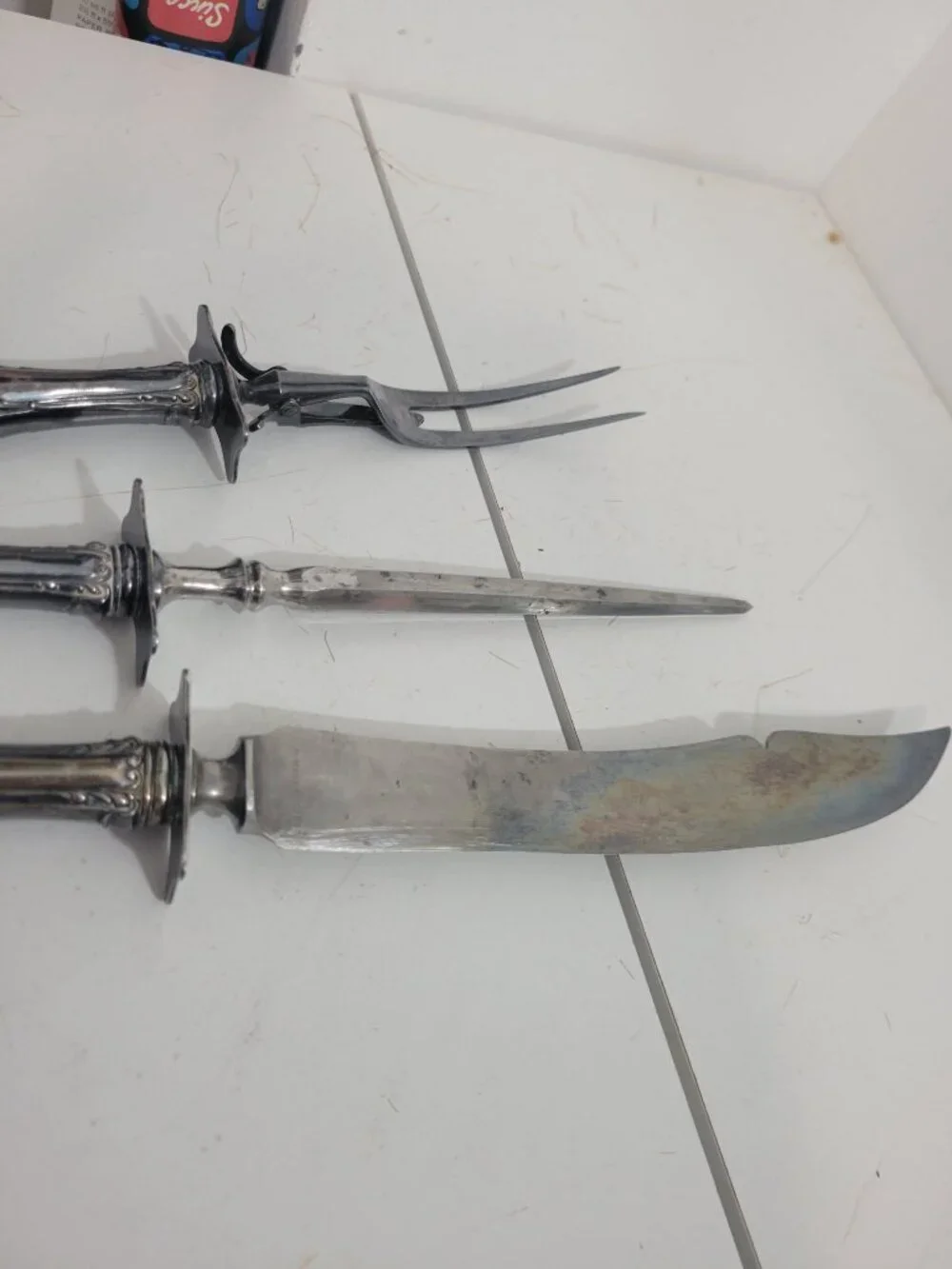 Vintage SWilverplate Carving Set by Wallace